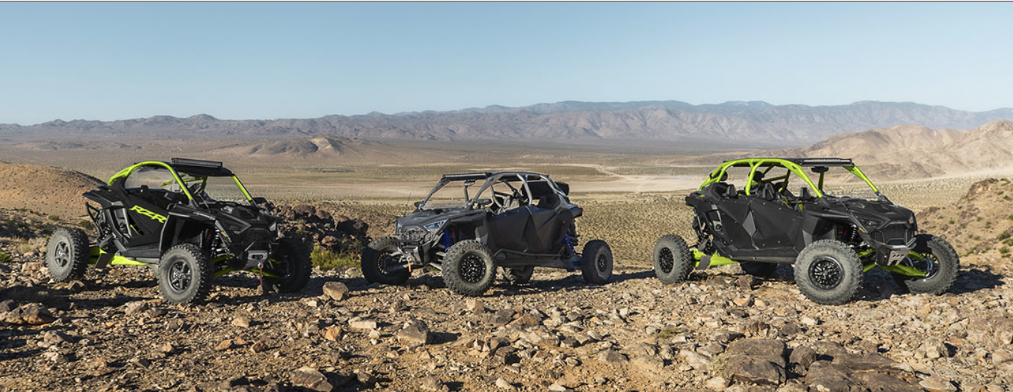 Polaris desert and dune off-road vehicles