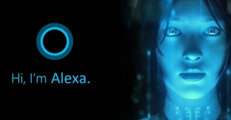 Alexa and Cortana Side by Side