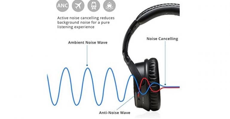 IdeaUSA AtomicX V201 Active Noise Cancelling Bluetooth Headphones