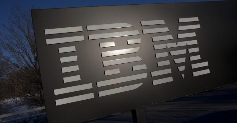 The International Business Machines Corp. (IBM) signage is displayed in front of the Thomas J. Watson Research Center, the headquarters of the company's research, in Yorktown Heights, New York, U.S. Photographer: Scott Eells/Bloomberg