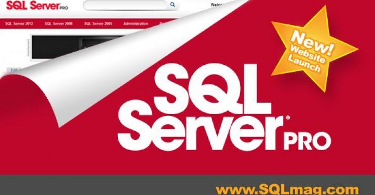 SQL Server Pro new website launch