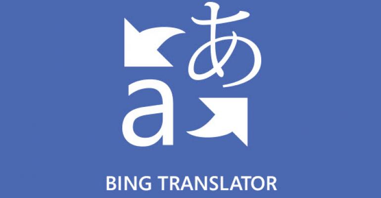Bing Translator Converts Over 40 Languages for Windows 8