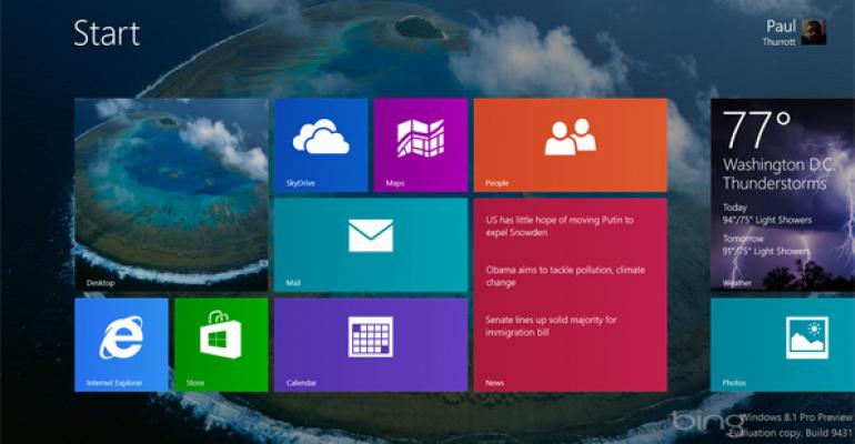 Hands-On with Windows 8.1: Start Screen