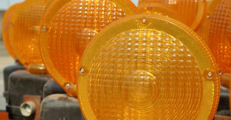 traffic orange hazard lights