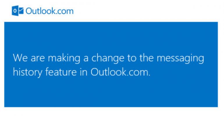 Microsoft Set to Stop Recording Your Online Chats in Outlook.com