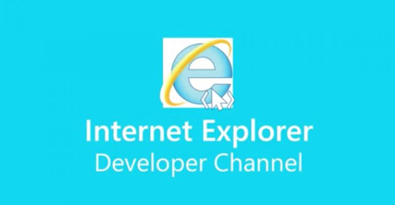 Microsoft Launches IE Developer Channel