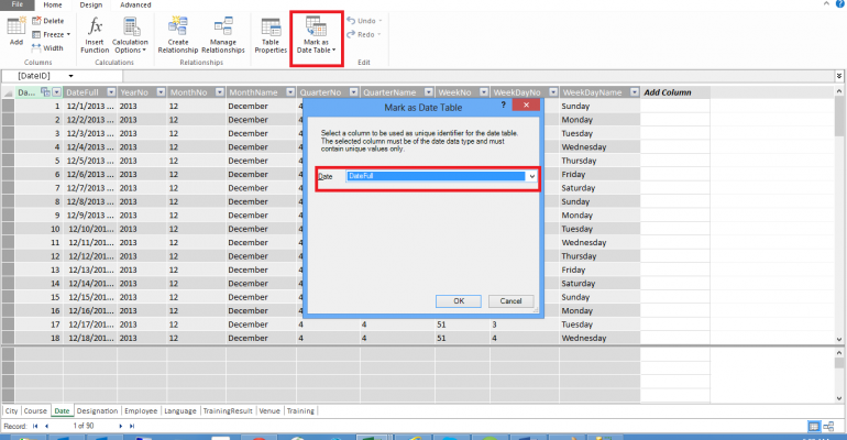 Creating a Power Pivot Data Model in Excel 2013
