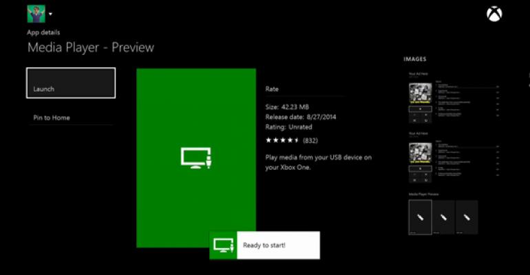 Xbox One Media Player Preview