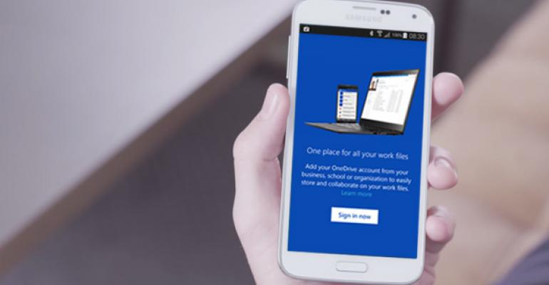 OneDrive for Android Updated with Support for OneDrive for Business