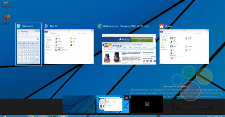 Windows 9 Technical Preview Virtual Desktops and Notification Center Video Leaks: An Analysis