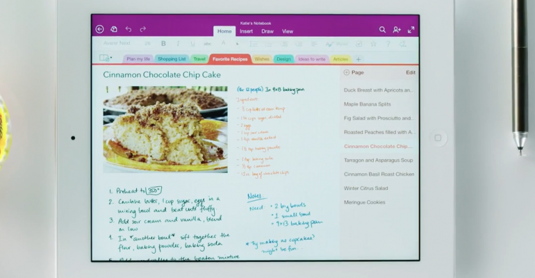 OneNote update brings support for handwriting recognition and OCR on iPad