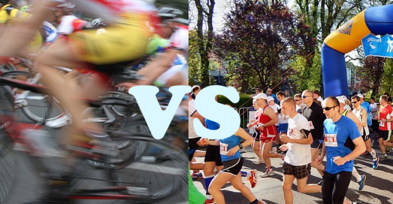 Cycling vs Running with the Microsoft Band