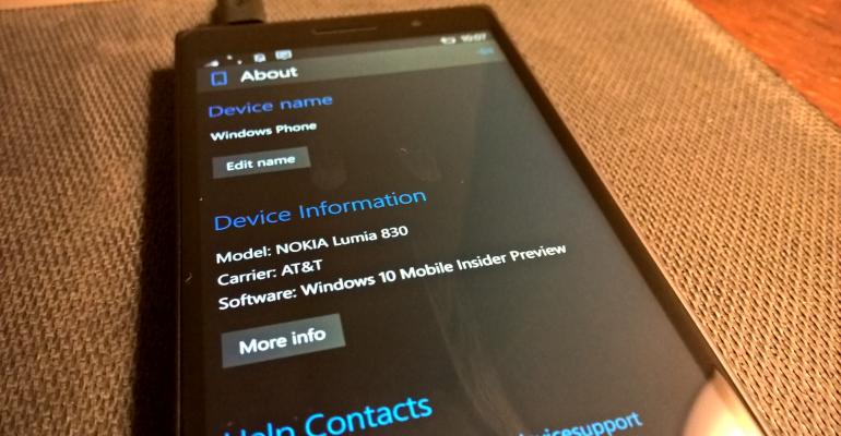Hands On with Windows 10 Mobile build 10080