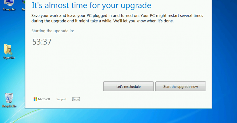 Prevent the Windows 10 upgrade from installing after making your reservation