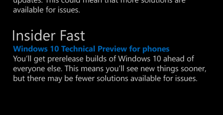 Microsoft clarifies Windows 10 Mobile Insider Program status