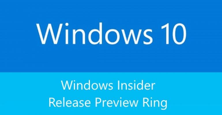 Microsoft Adds a Release Preview Ring to Windows Insider Program