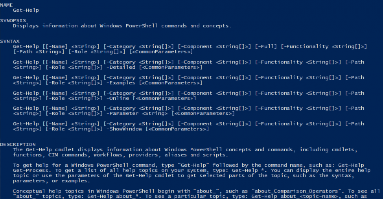 Comment content for a PowerShell profile