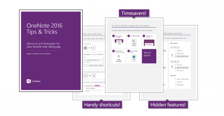 OneNote 2016 Tips and Tricks eBook from Microsoft
