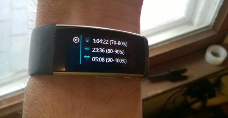 Microsoft Band Heart Rate Zones in Practice