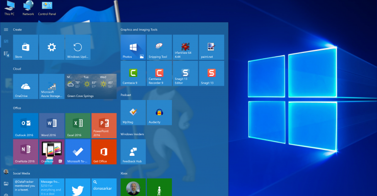 Windows 10 Creators Update: How To Remove the App List from the Start Menu
