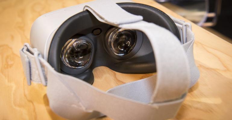 The Oculus VR Inc. Go wireless virtual reality (VR) headset Photographer: David Paul Morris/Bloomberg