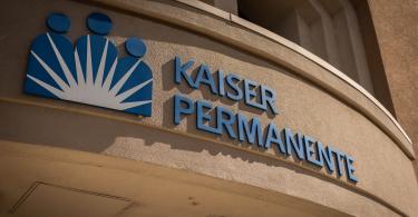 Kaiser Permanente logo on a building