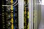 close up image of a data center rack