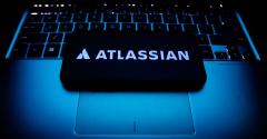 Atlassian logo on smartphone