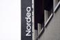 A Nordea Bank sign hangs on an office building