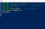 PowerShell screenshot shows that text has been added to a file