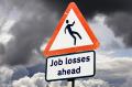 "job losses ahead" sign