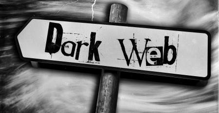 dark web street sign