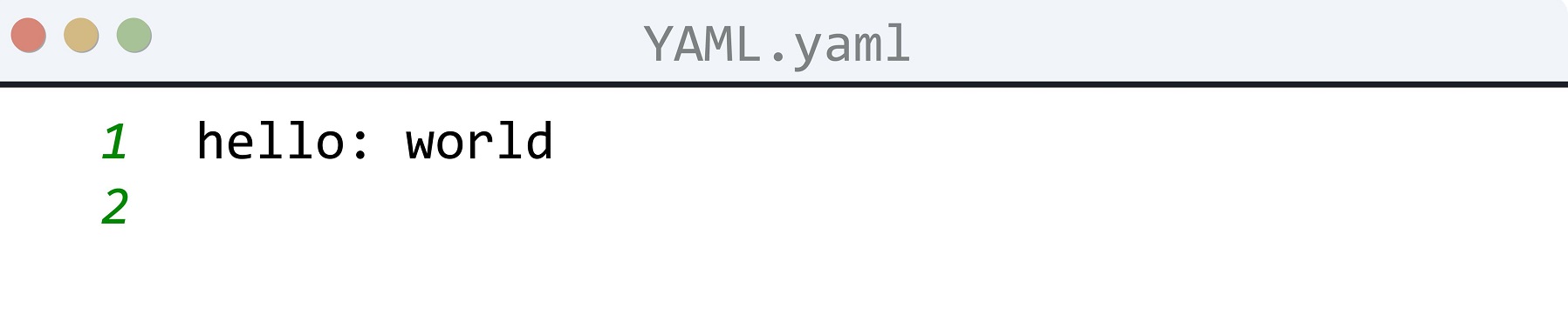 YAML example